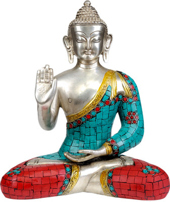 20% OFF on Exotic India Shakyamuni Buddha Granting Abhaya (Inlay Statue) Showpiece - 27.94 cm 20% OFF on Exotic India Shakyamuni Buddha Granting Abhaya (Inlay Statue) Showpiece - 27.94 cm