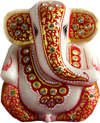 7% OFF on Aapno Rajasthan Gold Work Marble Ganesh With Kundans Showpiece - 7.62 cm 7% OFF on Aapno Rajasthan Gold Work Marble Ganesh With Kundans Showpiece - 7.62 cm