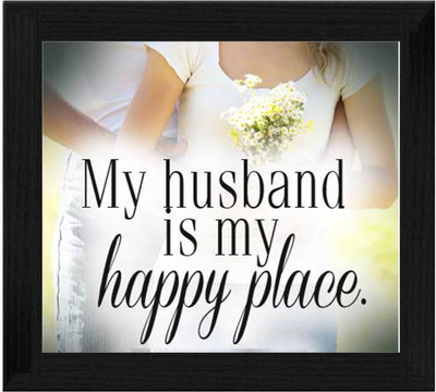 Ellicon B573 My Husband Is My Happy Place Showpiece - 19.5 cm Ellicon B573 My Husband Is My Happy Place Showpiece - 19.5 cm