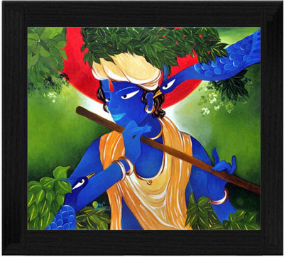 44% OFF on Ellicon B90 Krishna Painting Showpiece - 19.5 cm