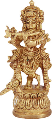 21% OFF on Adaa Brass - Lord Krishna playing Flute Showpiece - 8.382 cm 21% OFF on Adaa Brass - Lord Krishna playing Flute Showpiece - 8.382 cm