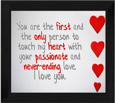 44% OFF on Ellicon B602 Love Message For Wife Showpiece - 19.5 cm