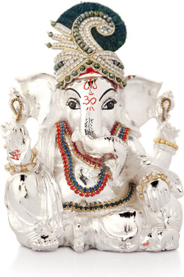 Episode Silver Plated Ganesha With Pillow Showpiece - 11 cm Episode Silver Plated Ganesha With Pillow Showpiece - 11 cm