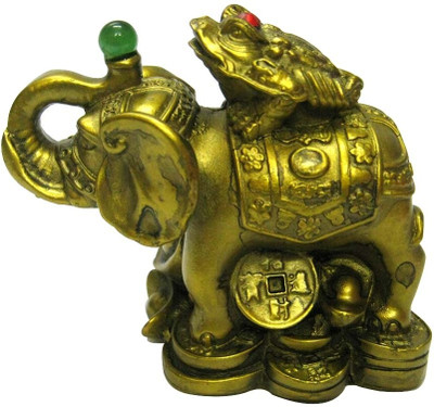 Eshoppee Vatu / Fang Shui / Wish Completion Elephent / Hathi For Wealth Showpiece - 7.5 cm Eshoppee Vatu / Fang Shui / Wish Completion Elephent / Hathi For Wealth Showpiece - 7.5 cm