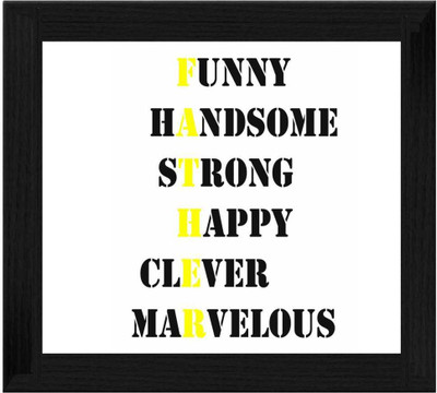 44% OFF on Ellicon B396 Father Word Art Showpiece - 19.5 cm