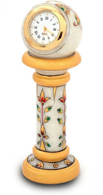 50% OFF on Home India Ethnic Design Marble Table Clock Handicraft -145 Showpiece - 15.24 cm 50% OFF on Home India Ethnic Design Marble Table Clock Handicraft -145 Showpiece - 15.24 cm