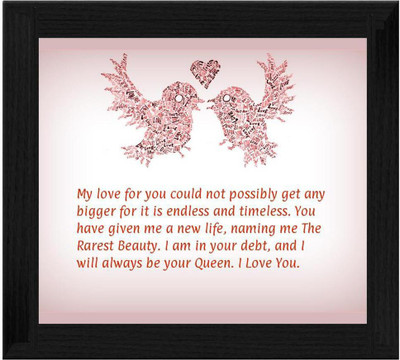 44% OFF on Ellicon B580 Anniversary Quotes For Husband Showpiece - 19.5 cm