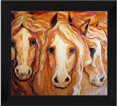 44% OFF on Ellicon B83 Horse Painting Showpiece - 19.5 cm