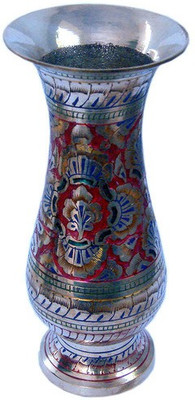 39% OFF on Shoppingatara Colorful Meenakari Work Flower Vase Pure Metal Showpiece - 10 cm 39% OFF on Shoppingatara Colorful Meenakari Work Flower Vase Pure Metal Showpiece - 10 cm