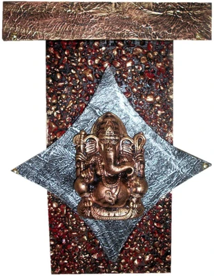 23% OFF on Krafthub Diamond Ganesha Fixed On Stone Studded Plate Showpiece - 36 cm 23% OFF on Krafthub Diamond Ganesha Fixed On Stone Studded Plate Showpiece - 36 cm