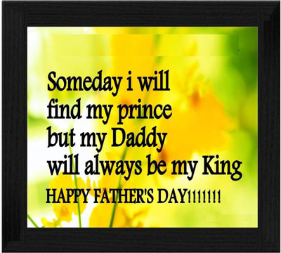 44% OFF on Ellicon B379 Father Quotes Showpiece - 19.5 cm