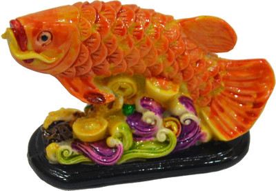 5% OFF on Anjalika Feng Shui Arowana on Bed of Wealth Colorful Small Size Showpiece - 6 cm 5% OFF on Anjalika Feng Shui Arowana on Bed of Wealth Colorful Small Size Showpiece - 6 cm