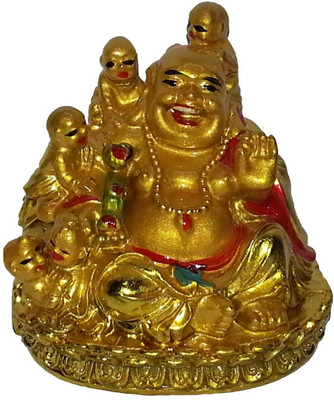 43% OFF on Divya Mantra FengShui Laughing Buddha With 5 Children Showpiece - 6 cm 43% OFF on Divya Mantra FengShui Laughing Buddha With 5 Children Showpiece - 6 cm