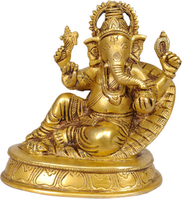 20% OFF on Exotic India Lord Ganesha Seated in Easy Posture on a Couch Showpiece - 12.7 cm 20% OFF on Exotic India Lord Ganesha Seated in Easy Posture on a Couch Showpiece - 12.7 cm