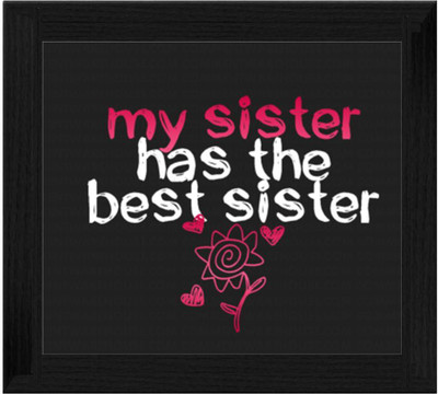 44% OFF on Ellicon B534 My Sister Has The Best Sister Showpiece - 19.5 cm