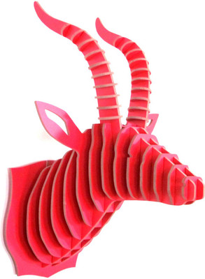 37% OFF on Panache Animal Head AH006-Red Showpiece - 80 cm