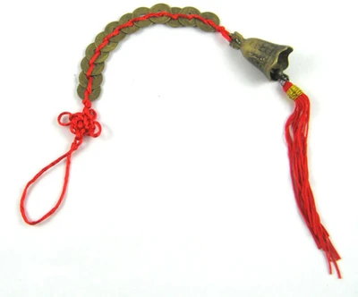 25% OFF on Eshoppee Fangshui / Vastu 12 coin bell with red hangings. Showpiece - 30 cm