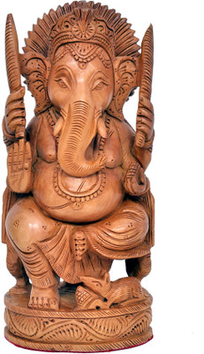 50% OFF on Vaah Carved Ganesha Idol Showpiece - 20 cm 50% OFF on Vaah Carved Ganesha Idol Showpiece - 20 cm