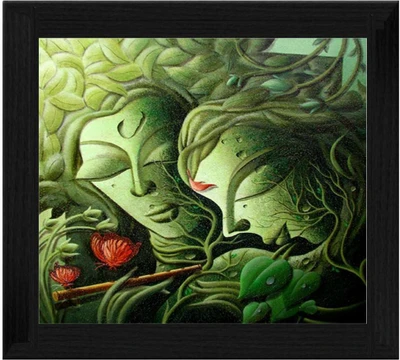 44% OFF on Ellicon B76 Radha Krishna Painting Showpiece - 19.5 cm