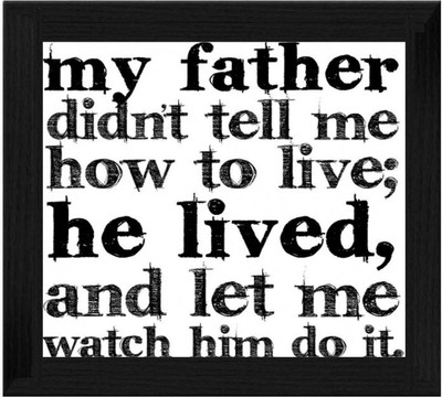 44% OFF on Ellicon B368 My Father Quotes Showpiece - 19.5 cm