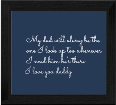 44% OFF on Ellicon B377 Dad Quotes Showpiece - 19.5 cm