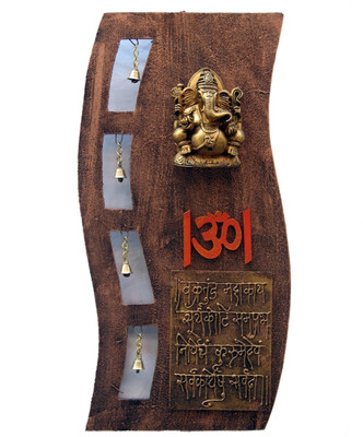 8% OFF on Krafthub Zigzag Shape Plate Housing Ganesha With Bells Showpiece - 61 cm 8% OFF on Krafthub Zigzag Shape Plate Housing Ganesha With Bells Showpiece - 61 cm