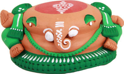34% OFF on Adaa Terracotta - Flot Baldi Ganesha Statue - Green and Red Showpiece - 8.8 cm 34% OFF on Adaa Terracotta - Flot Baldi Ganesha Statue - Green and Red Showpiece - 8.8 cm