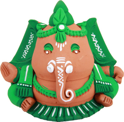 32% OFF on Adaa Terracotta - Bulge Green Ganesha Statue - Green Showpiece - 6 cm 32% OFF on Adaa Terracotta - Bulge Green Ganesha Statue - Green Showpiece - 6 cm
