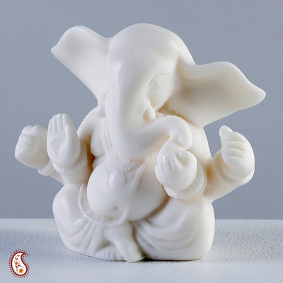 13% OFF on Aapno Rajasthan Semi Abstract White Marble Vakratunda Ganesh Showpiece - 7.62 cm 13% OFF on Aapno Rajasthan Semi Abstract White Marble Vakratunda Ganesh Showpiece - 7.62 cm