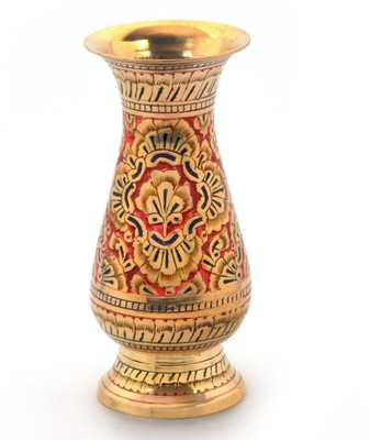 50% OFF on Home India Colorful Meenakari Work Flower Vase Pure Brass 173 Showpiece - 12.7 cm 50% OFF on Home India Colorful Meenakari Work Flower Vase Pure Brass 173 Showpiece - 12.7 cm