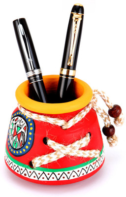 7% OFF on Indikala Red Pen stand Showpiece - 7.6 cm 7% OFF on Indikala Red Pen stand Showpiece - 7.6 cm