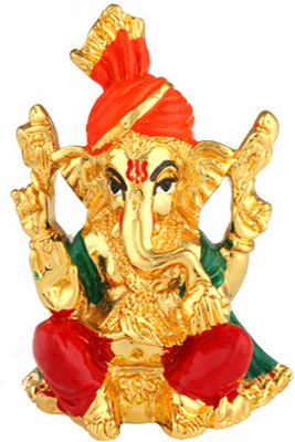 10% OFF on Ghasitaram Gifts Coloured Gold Ganesha Showpiece - 7 cm 10% OFF on Ghasitaram Gifts Coloured Gold Ganesha Showpiece - 7 cm