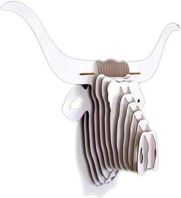 37% OFF on Panache Animal Head AH008-White Showpiece - 80 cm