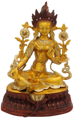 StatueStudio Tara Golden Yellow On Base Showpiece - 45.72 cm StatueStudio Tara Golden Yellow On Base Showpiece - 45.72 cm