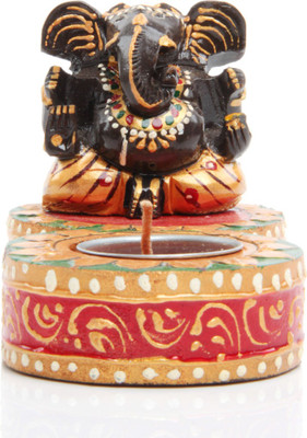 24% OFF on Adaa Lord Ganesha with Single Diya (Maroon) Showpiece - 8 cm 24% OFF on Adaa Lord Ganesha with Single Diya (Maroon) Showpiece - 8 cm
