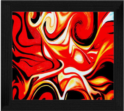 44% OFF on Ellicon B22 Fire Of Love Abstract Painting Frame Showpiece - 19.5 cm