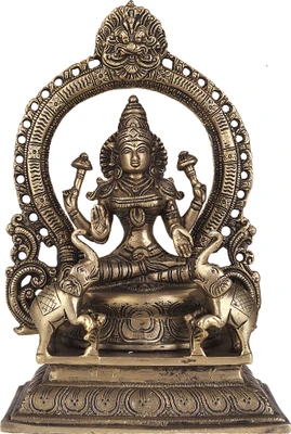 20% OFF on Exotic India Lakshmi as Kamala with Death Mask Showpiece - 29.21 cm 20% OFF on Exotic India Lakshmi as Kamala with Death Mask Showpiece - 29.21 cm