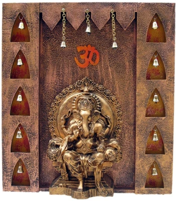 10% OFF on Krafthub Singhasan Ganesha With Bells Showpiece - 51 cm 10% OFF on Krafthub Singhasan Ganesha With Bells Showpiece - 51 cm