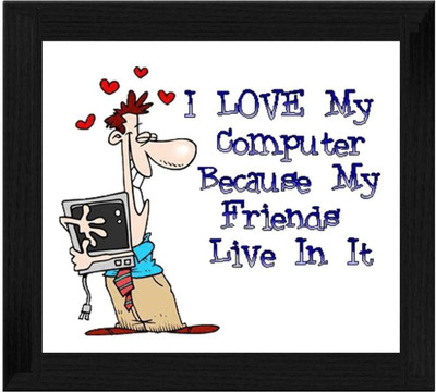 44% OFF on Ellicon B243 I Love My Computer Showpiece - 19.5 cm