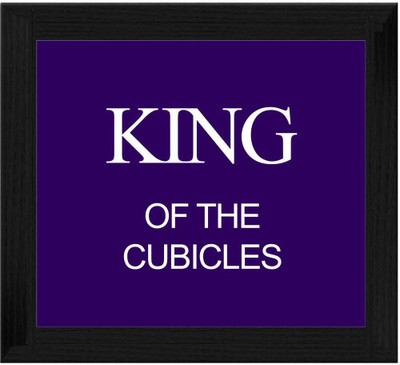 44% OFF on Ellicon B665 King Of The Cubicles Funny Frame Showpiece - 19.5 cm