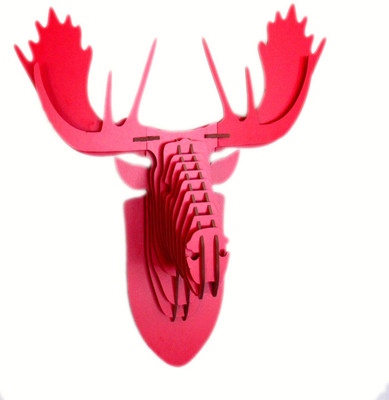 37% OFF on Panache Animal Head AH004-Red Showpiece - 80 cm