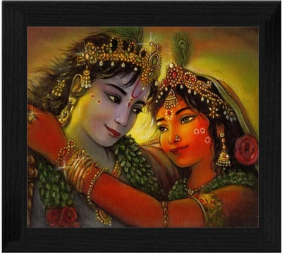 44% OFF on Ellicon B26 Radha Krishna Painting Showpiece - 19.5 cm