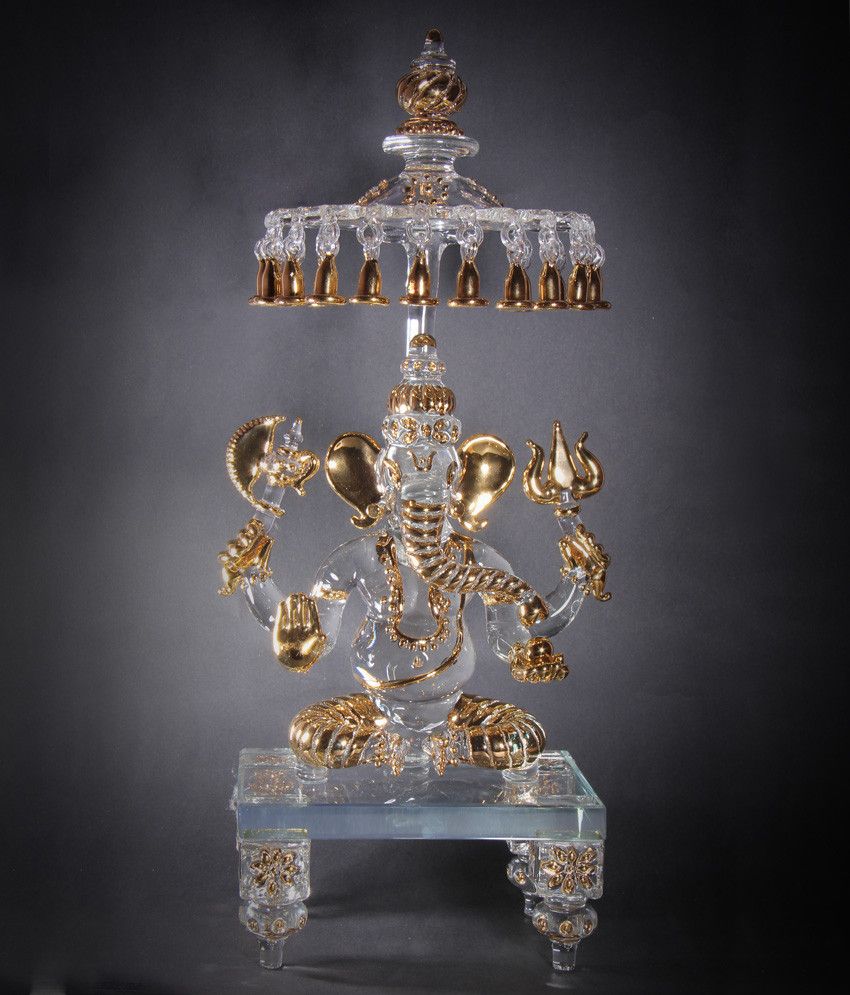 36% OFF on Sutra Decor Ganesh Big Gold Idol with chatra Showpiece - 42 cm 36% OFF on Sutra Decor Ganesh Big Gold Idol with chatra Showpiece - 42 cm