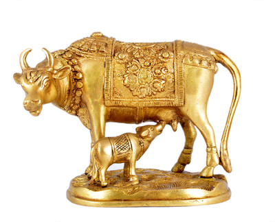 40% OFF on Lime Gold Cow Showpiece - 9 cm 40% OFF on Lime Gold Cow Showpiece - 9 cm