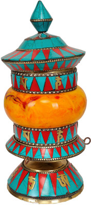 20% OFF on Exotic India Prayer Wheel Showpiece - 23 cm 20% OFF on Exotic India Prayer Wheel Showpiece - 23 cm