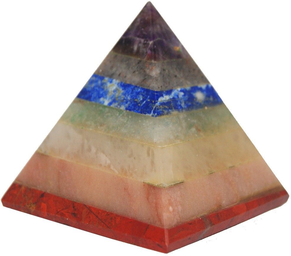 61% OFF on Divya Mantra Divya Metaphysical Crystal Seven Chakra Pyramid Showpiece - 4.5 cm 61% OFF on Divya Mantra Divya Metaphysical Crystal Seven Chakra Pyramid Showpiece - 4.5 cm