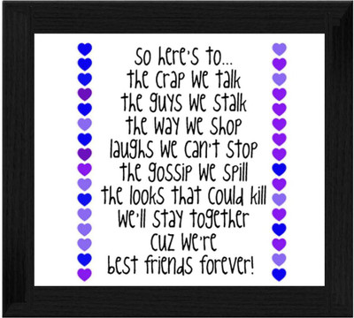 44% OFF on Ellicon B248 Friendship Quotes Showpiece - 19.5 cm 44% OFF on Ellicon B248 Friendship Quotes Showpiece - 19.5 cm