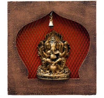 17% OFF on Krafthub Ganesha With Orange Jali Background Showpiece - 30 cm 17% OFF on Krafthub Ganesha With Orange Jali Background Showpiece - 30 cm