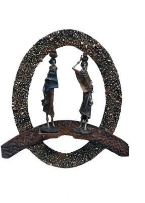 6% OFF on Krafthub Antique Fibre Statchues In Oval Shape Frame Showpiece - 46 cm 6% OFF on Krafthub Antique Fibre Statchues In Oval Shape Frame Showpiece - 46 cm