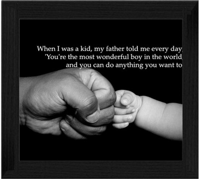 44% OFF on Ellicon B364 Father Day Quotes Showpiece - 19.5 cm